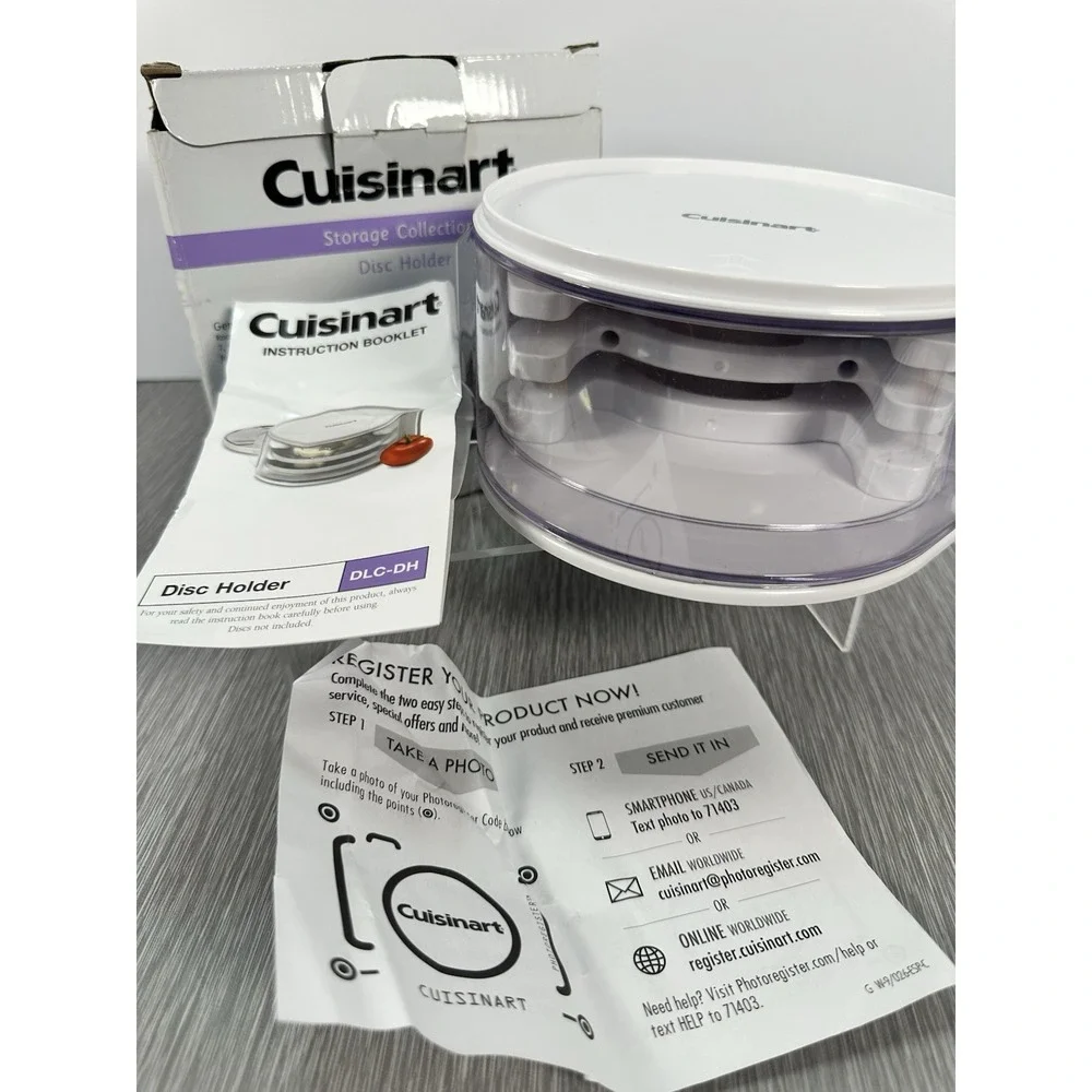 CUISINART Disc Storage HOLDER -Holds Three 7, 9, 11,14 Cup Food Processor DLC-DH
